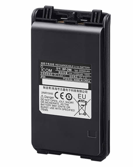 Icom BP-298 Li-Ion Battery - 2250mAh